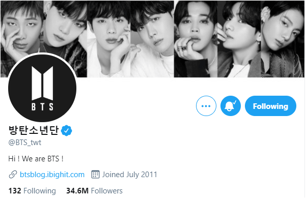 bts group account twitter