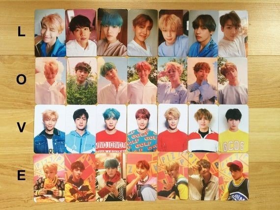 bts photocards delivered korea