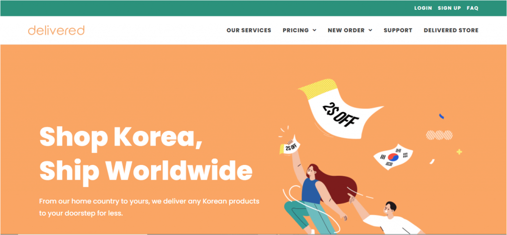 delivered korea website delivered.co.kr