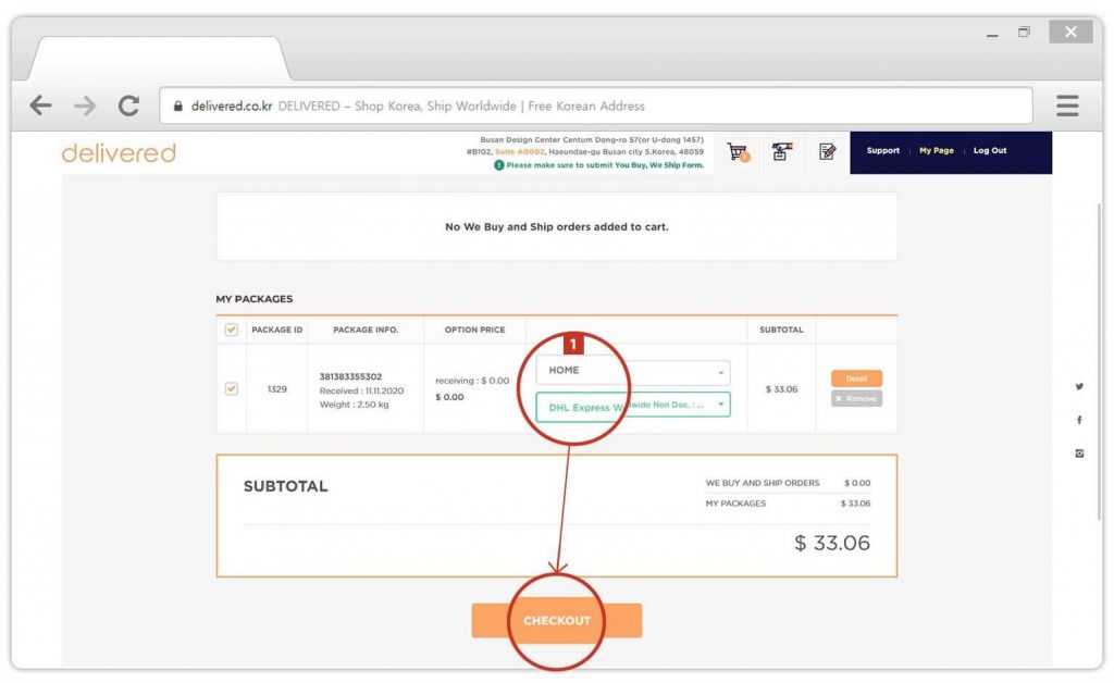you buy we ship delivered korea step 4-2
