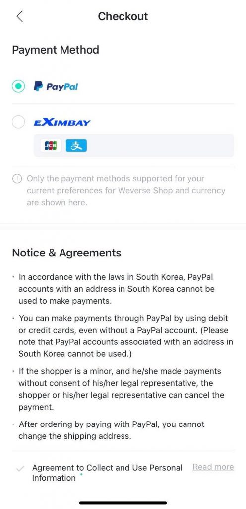 Step 6 Payment Method