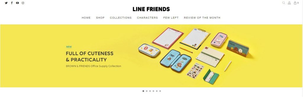 line friends web screenshot