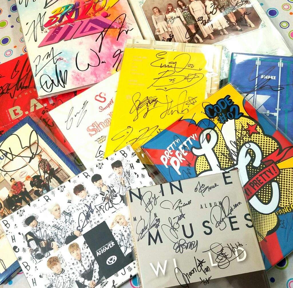 kpop signed albums