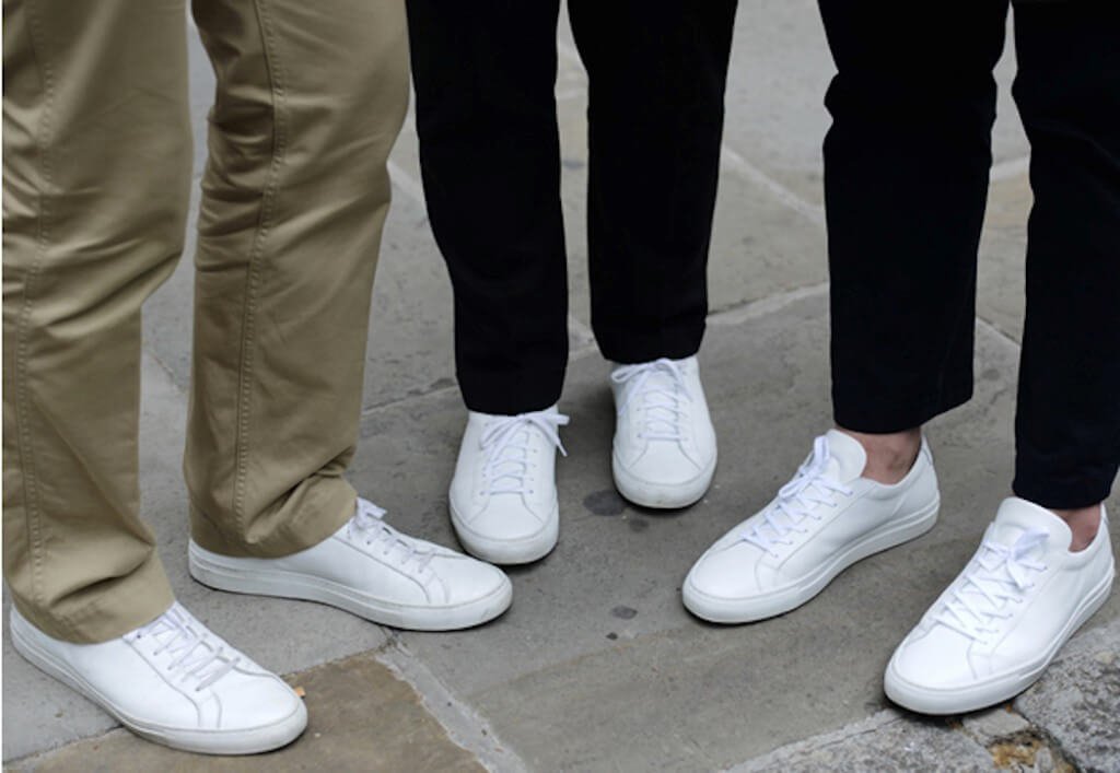 korean white sneakers