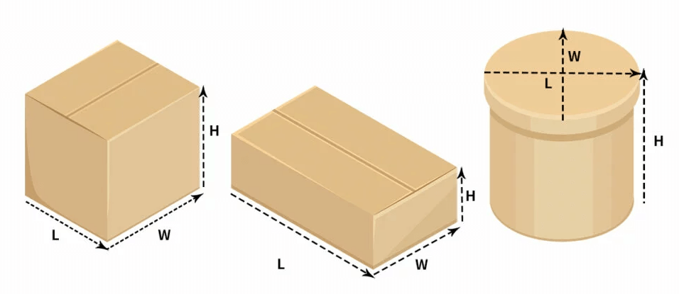 box package dimensional volumetric weight