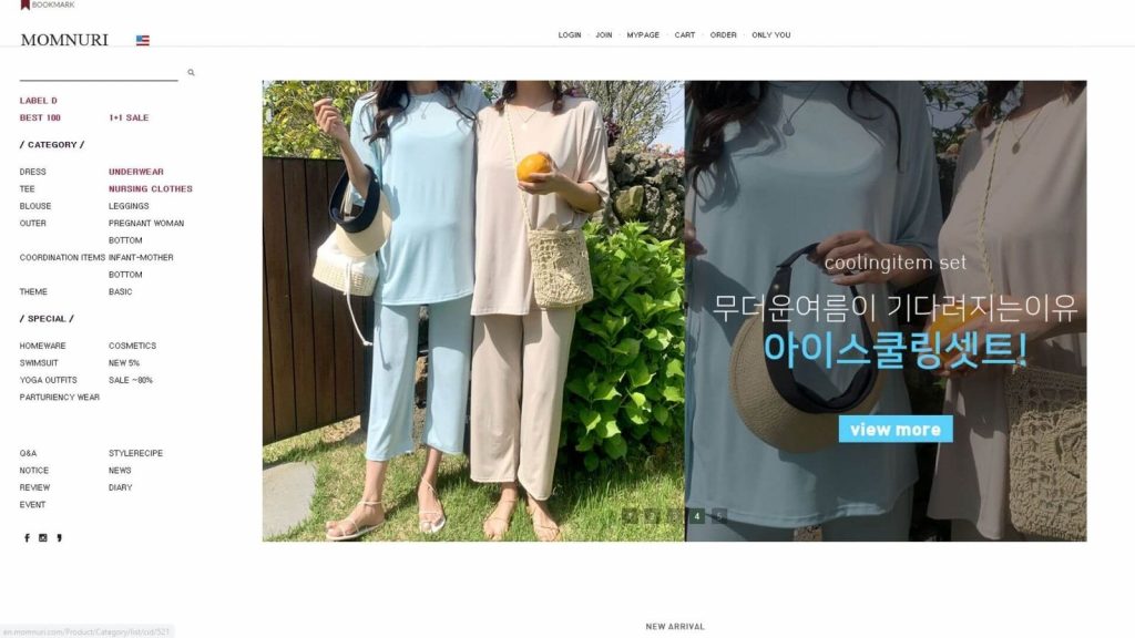 momnuri top 10 korean maternity online stores