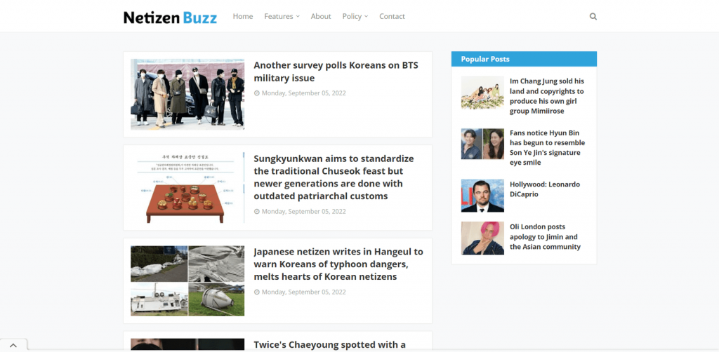 netizen buzz homepage