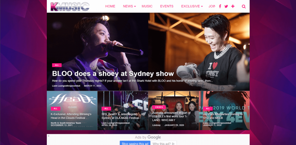 officiallykmusic homepage