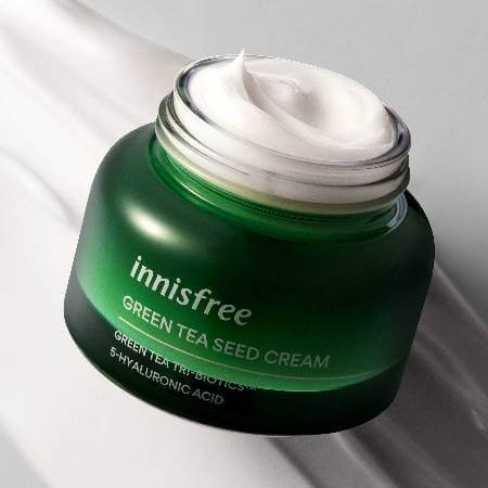 innisfree green tea hyaluronic acid cream 1