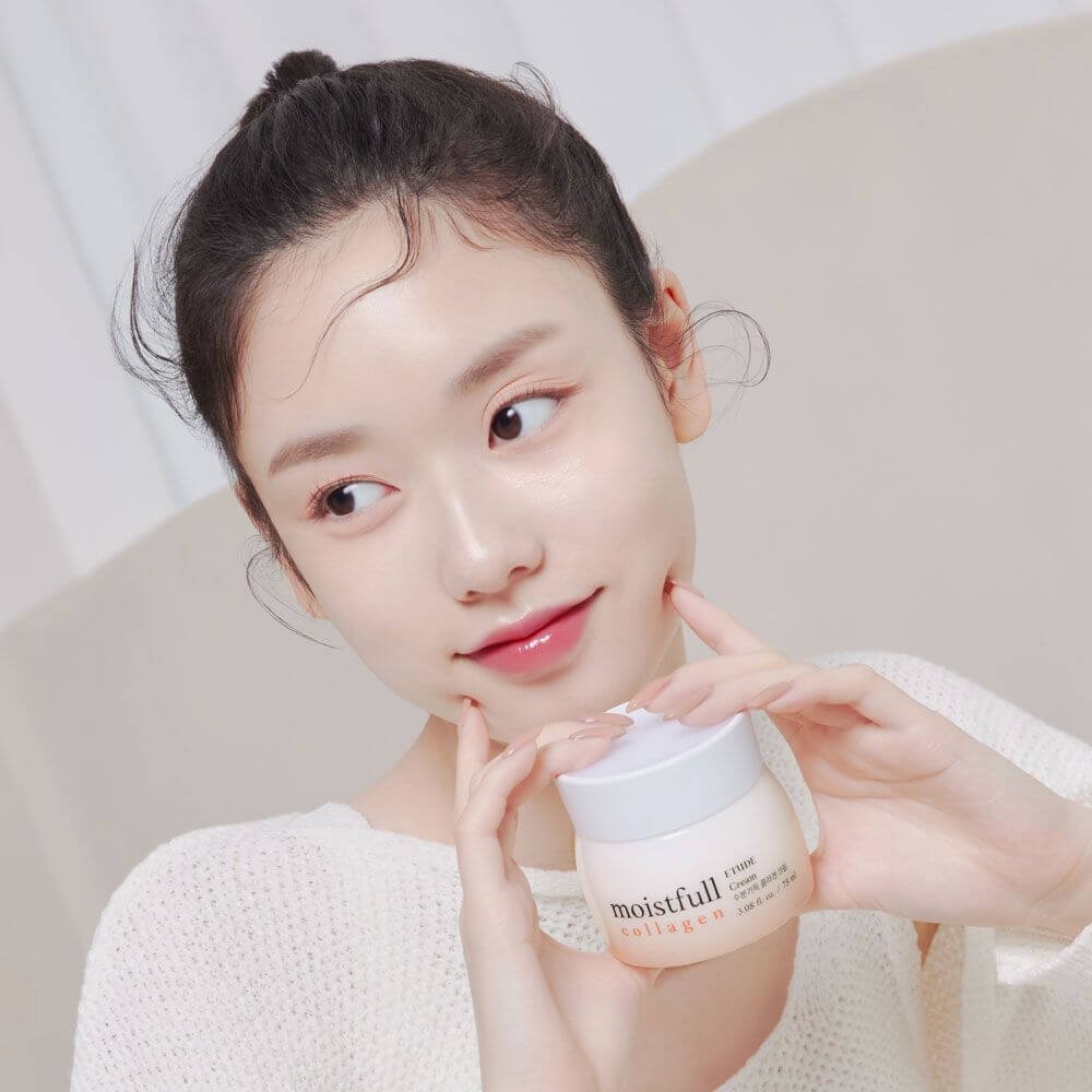 etude house moistfull collagen cream delivered korea 2