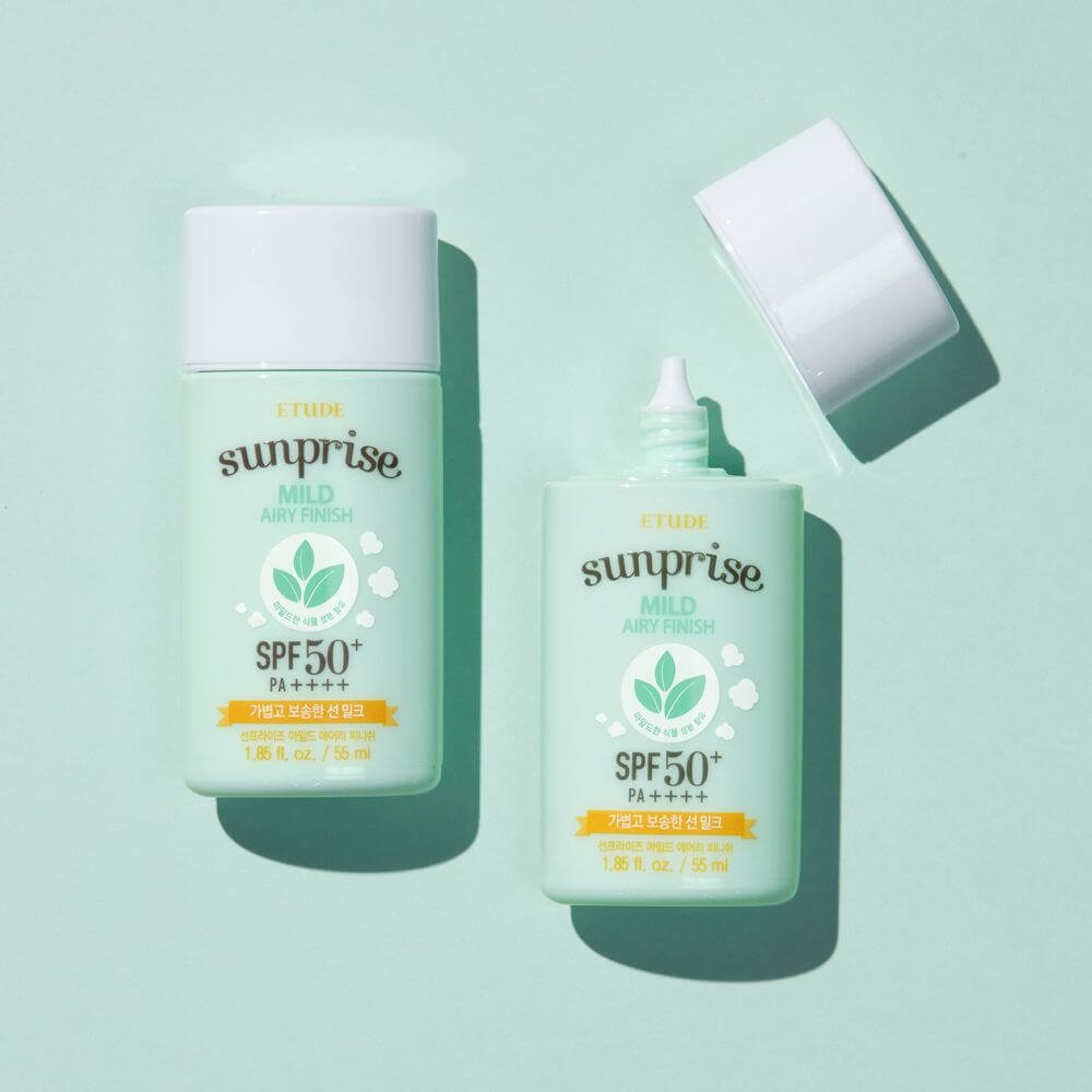 etude house sunprise mild airy finish sun milk delivered korea 2