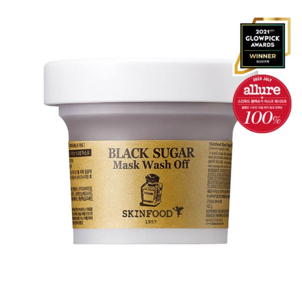 skinfood black sugar mask wash off 100ml delivered korea 1