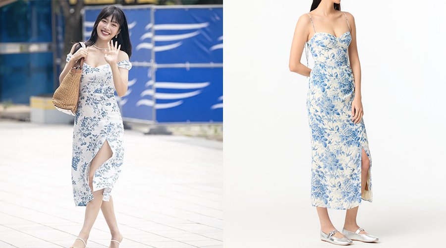 Joy Red Velvet Hyein Seo Minjukim Floral dresses summer 2024 korean style korean fashion trends korean outfits tomboy outfits cute outfits cute girl outfits korean clothing ulzzang