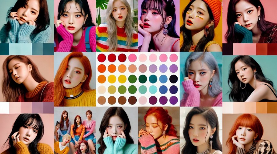 personal color analysis personal color palette korean personal color kpop idols k pop idols k-pop idols