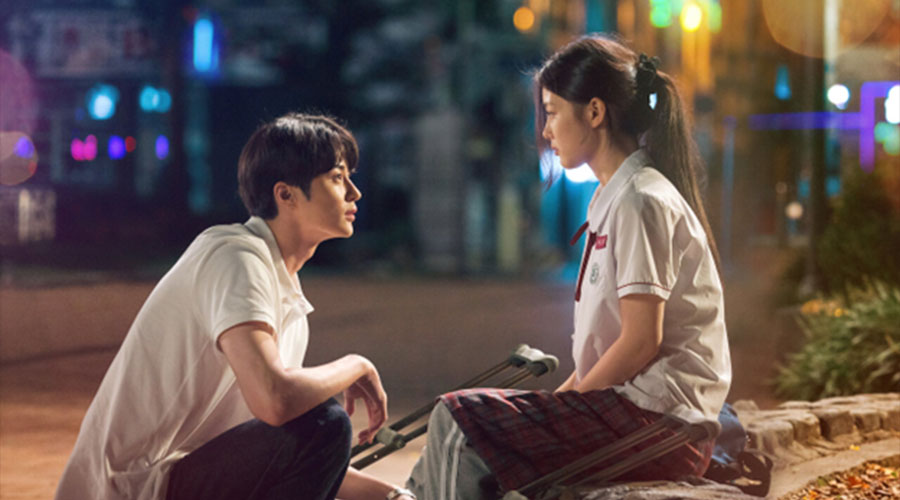 korean movies kdrama couples Na Bo-Ra and Poong Woo-Ho 20th Century Girl