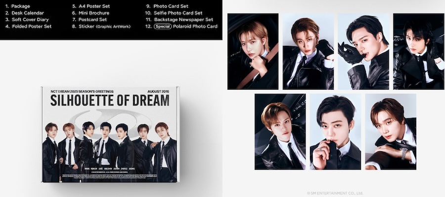 seasons greetings 2025 season greetings kpop albums NCT Dream album Silhouette of Dream