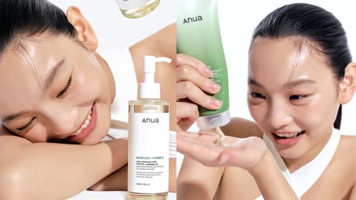 Anua skincare collection featuring Korean skincare Anua bestsellers, including Anua serum, Anua toner, Anua niacinamide, Anua heartleaf products, and Anua sunscreen for glowing, healthy skin