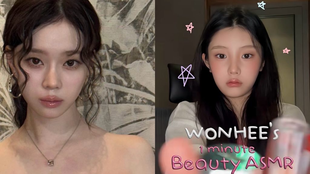 makeup autumn trend 2025 : asian makeup inspiration featuring soft autumn tones, Korean makeup looks, and trending fall makeup styles from the top 2025 makeup trends, including elegant fall makeup trends 2025