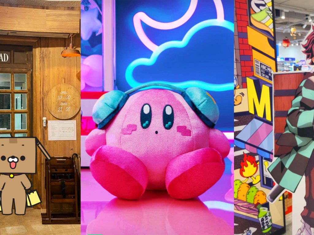 popup stores / pop up stores popup shop / pop-up shop kirby merch demon slayer merch demon slayer merchandise demon slayer pop up cafe iu pop up store iu flower bookmark 3