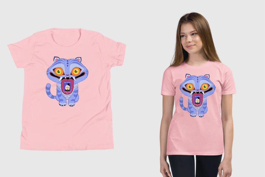 KPop Demon Hunters Derpy Tiger Kids T-Shirt best selling merch 2025 delivered korea