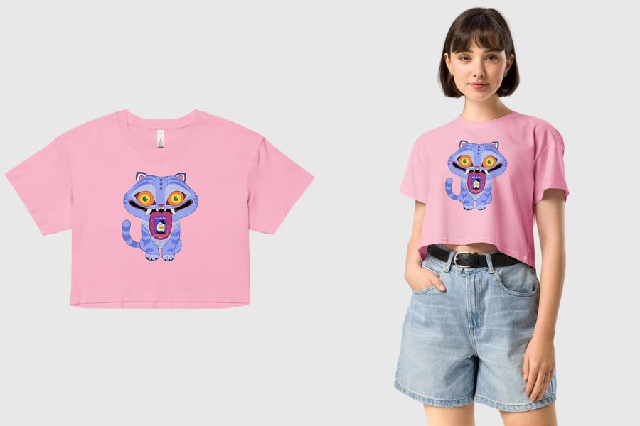 KPop Demon Hunters Derpy Women's Crop Top best selling merch 2025 delivered korea