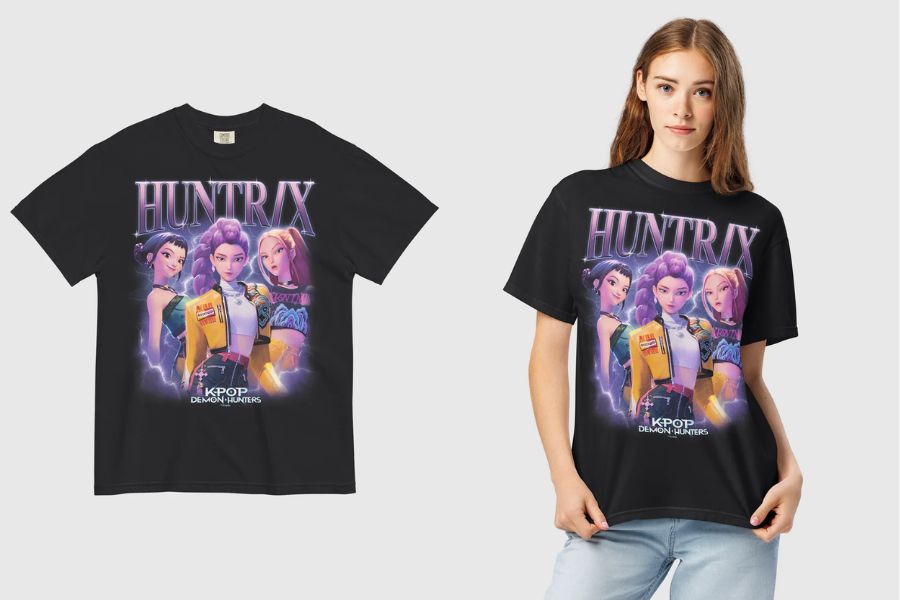 KPop Demon Hunters HUNTRX Heartthrob Comfort Colors T-Shirt best selling merch 2025 delivered korea