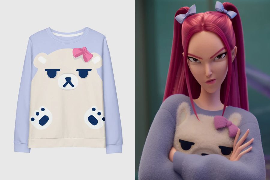 KPop Demon Hunters Mira's Polar Bear Sweatshirt best selling merch 2025 delivered korea