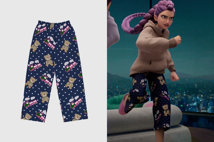 KPop Demon Hunters Rumi Choo Choo Pajama Pants bset selling merch 2025 delivered korea