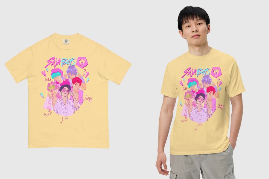 KPop Demon Hunters Saja Boys Comfort Colors T-Shirt best selling merch 2025 delivered korea