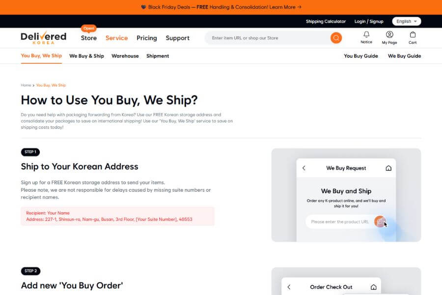 korea package forwarding international parcel shipping service you buy we ship delivered korea