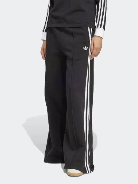 Adidas - 3-Stripe Wide Sweatpants (BlackWhite)
