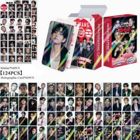 BTS Hologram Photocards 124 Sheets