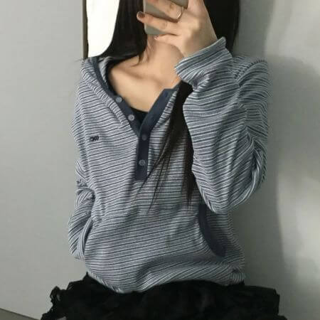 Chicks - Multi-Stripe Color Block Hoodie (3 Colors)