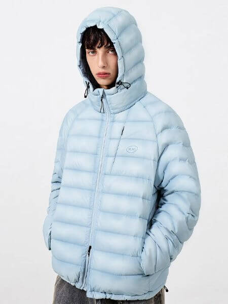 Dimitri Black - VLAD Light Shell Lightweight Down Jacket Hooded (Sky Blue)