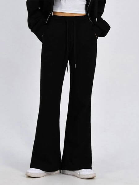 For The Fit - [Summer OR Regular] Bootcut Sweatpants (Black)