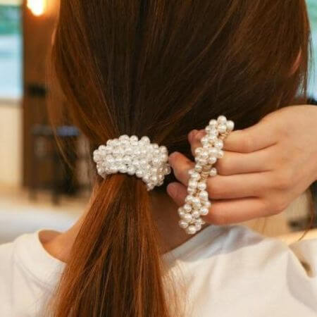 Godshop Pearl Dango Scrunchie Hair Tie 2 Colors