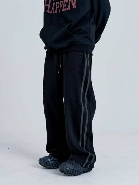 Inexcis - Reflective Wide Pants (Black)