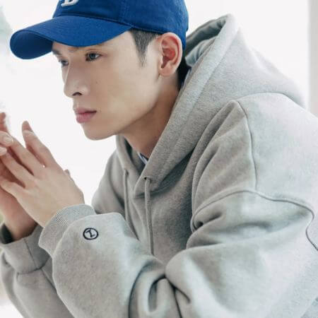 Jemut - Log Overfit Fleece-Lined Hoodie (Gray)