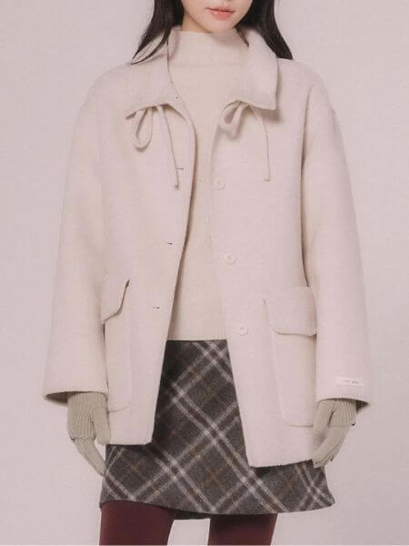 Mellotory - Handmade Wool Half Coat (2 Colors)