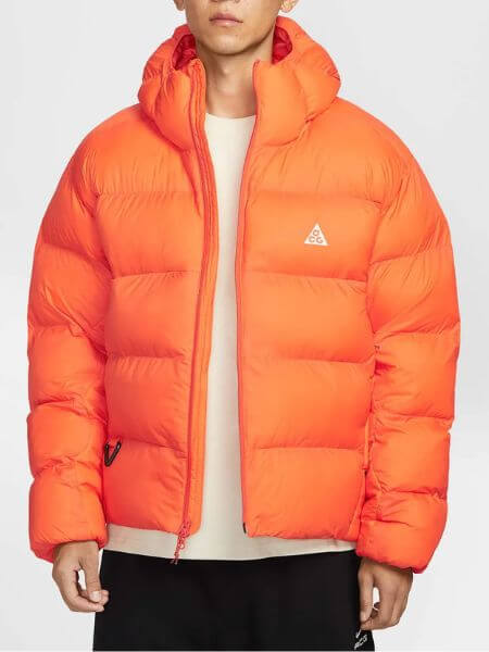 Nike - ACG Lunar Lake Padded PrimaLoft Therma Fit ADV Loose Hooded Jacket (Safety Orange)