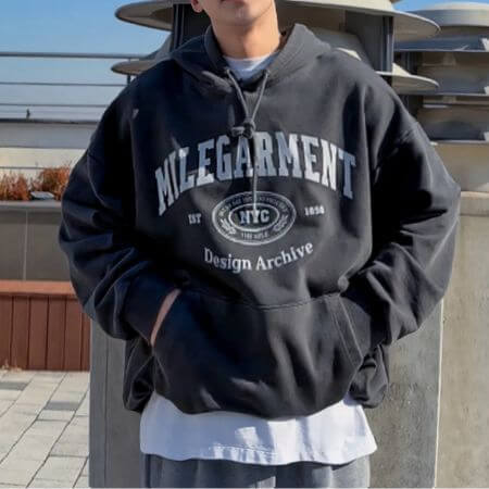 Themile - MILEGARMENT NYC Hoodie (Pigment D.Gray)