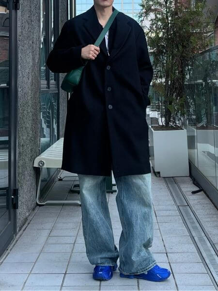 Untapped Studio - Oversized Wool-Like Single Coat (4 Colors)