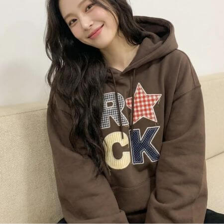 Wildrock - (Fleece Added) Mix Check ROCK Oversized Hoodie (10 Colors)