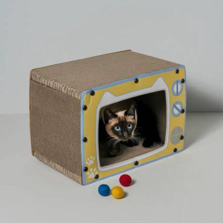 assembly type tv shaped scratcher house dk blog