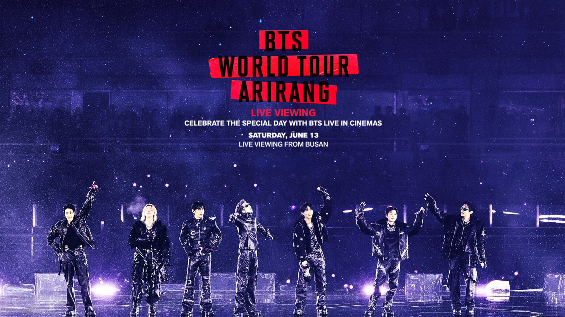 BTS THE CITY ARIRANG Busan events map June 2026