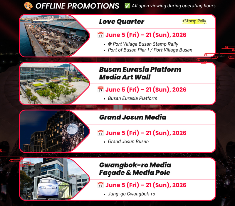 BTS offline promotions Busan 2026