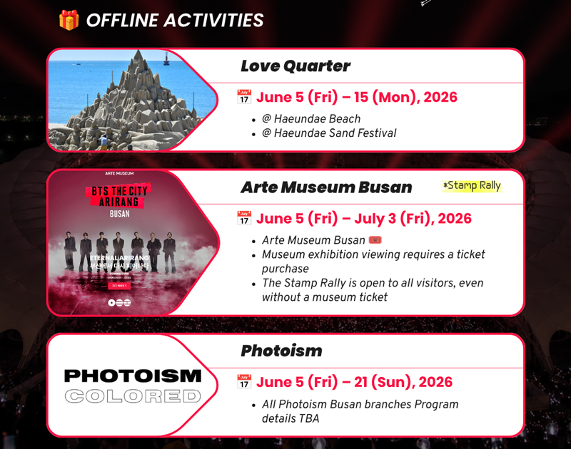 BTS Exhibitions & Photo Spots Busan 2026